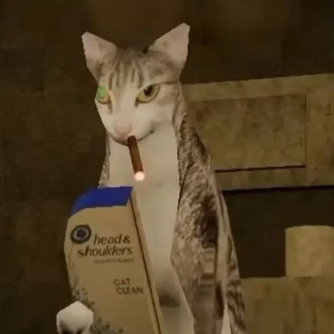 Cat & Shoulders Smoking