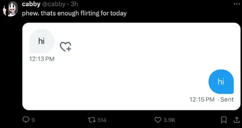 Two Hi Messages Are Flirting