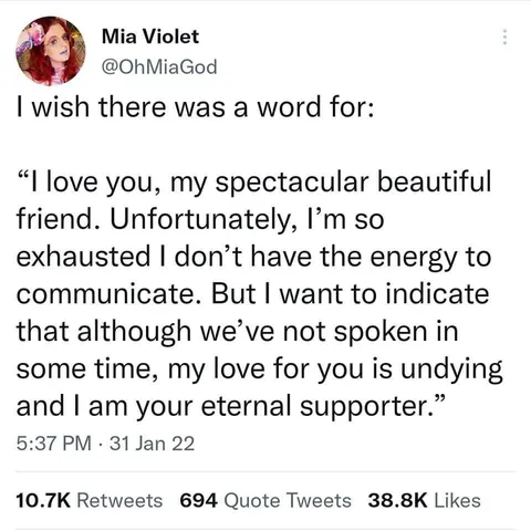 I Wish There Was a Word For This