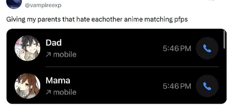 Anime Matching PFPs for Parents