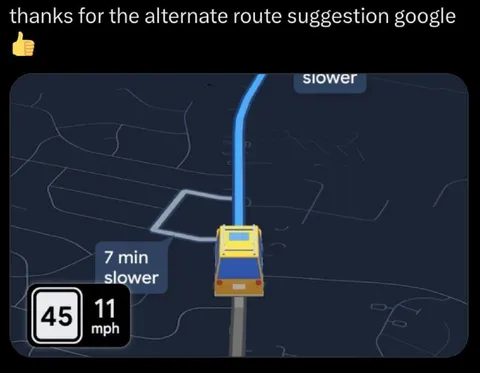 Thanks for the Alternate Route