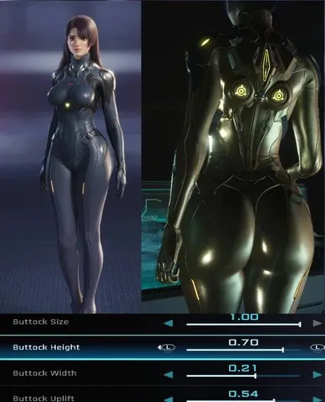 Buttock Customization Slider