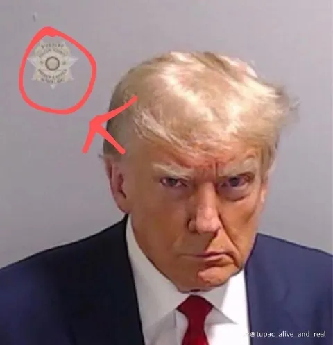 Трамп заметил значок на стене