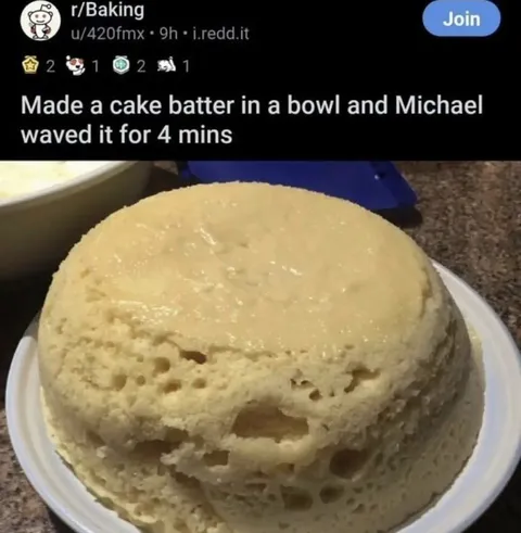 Michael Waved the Cake Batter