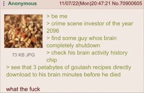 Goulash Recipes Downloaded to Brain