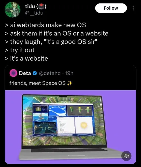 AI Webtards Make a Website OS