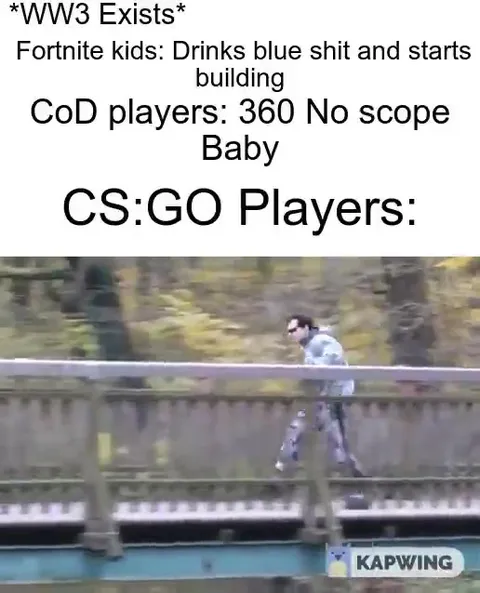 CS:GO Players Run From World War 3