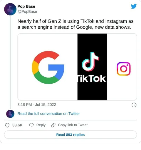 Gen Z Uses TikTok as Google