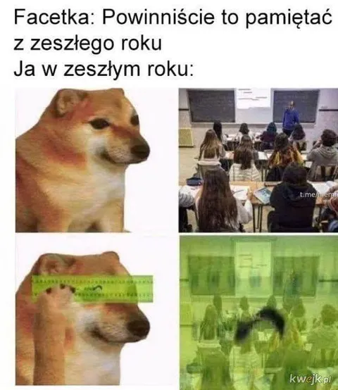 Facetka i pamięć z zeszłego roku