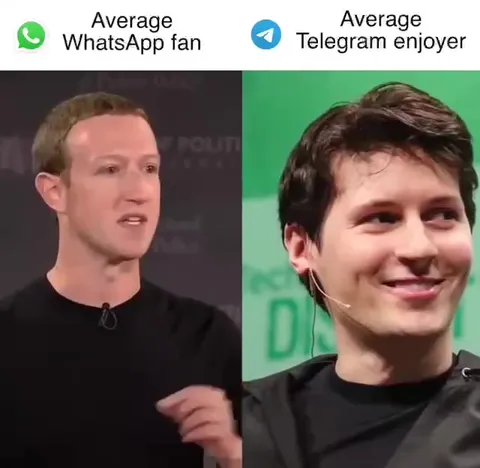 Average WhatsApp Fan vs Telegram Enjoyer