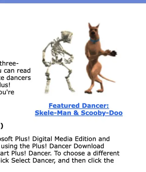 Skele-Man and Scooby-Doo Dance
