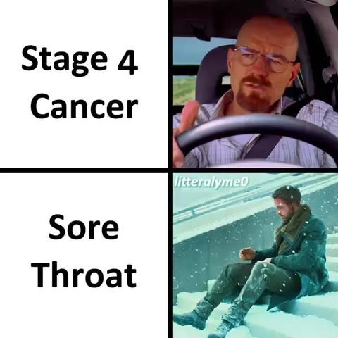 Stage Four Cancer vs Sore Throat