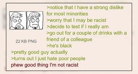 Not Racist, Just Hates Poor People
