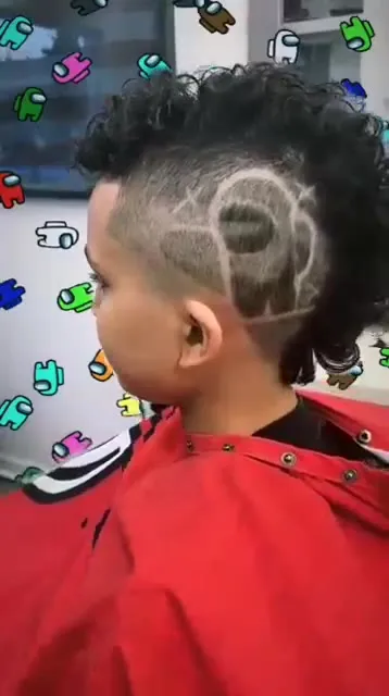 Among Us haircut reveal