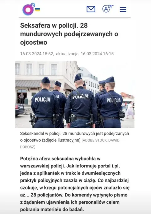 Seksaflera w polskiej policji