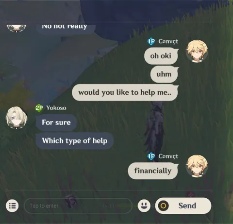 Would You Like to Help Me Financially