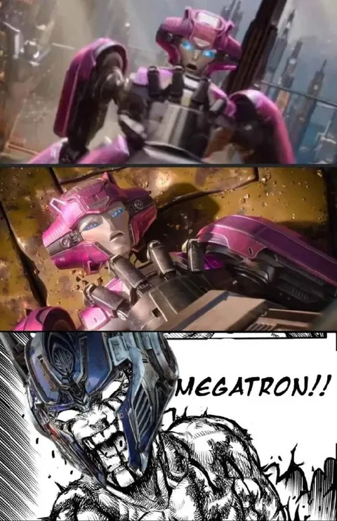 Арси кричит «MEGATRON!!»