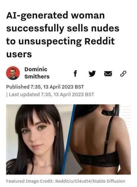 AI Woman Sells Nudes