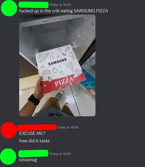 Samsung Pizza Taste Test