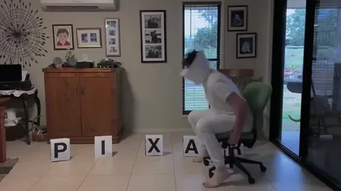 Person Falls Through PIXAR