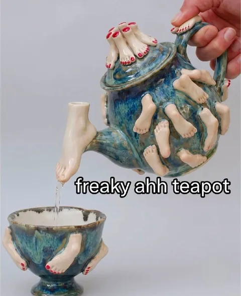 Freaky Feet Teapot