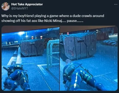 Boyfriend Playing the Crawling Game