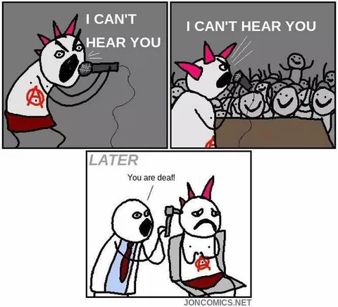 I Can't Hear You Comic