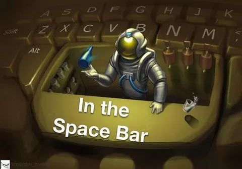 Astronaut in the Space Bar