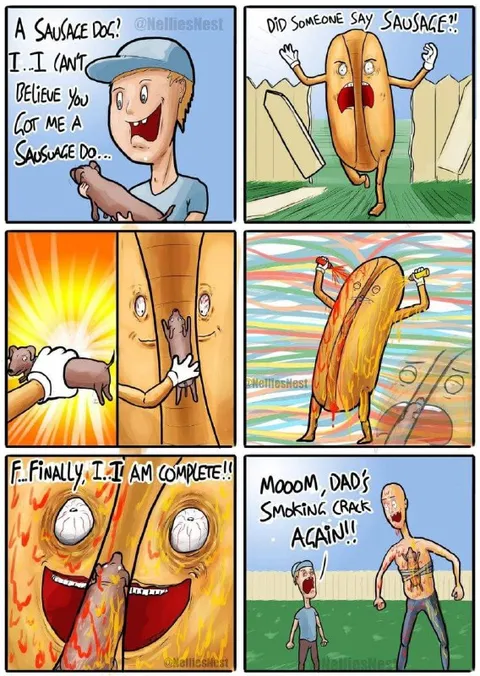 Sausage Dog Becomes Complete
