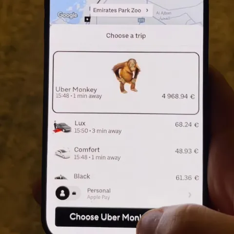 Uber Monkey Ride