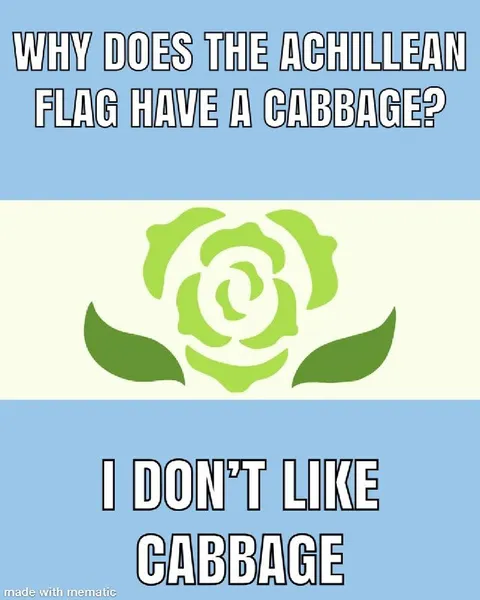 Achillean Flag Cabbage Joke