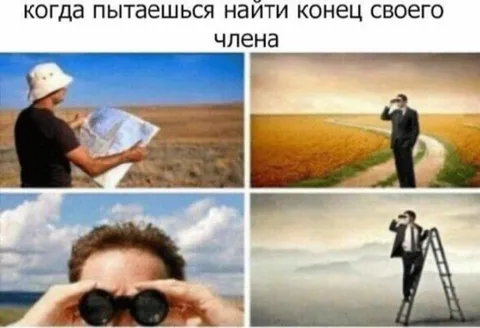 Когда ищешь конец члена