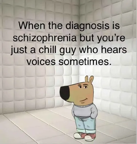 Chill Guy Hears Voices