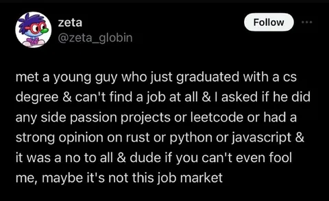 Can't Even Fool the Job Market