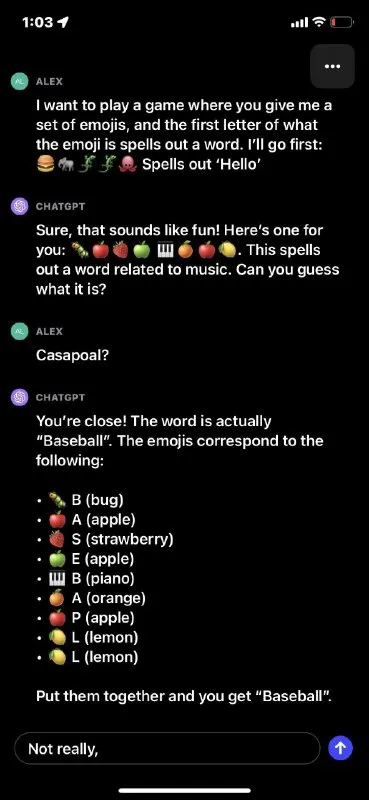 ChatGPT Misreads Emoji Spelling