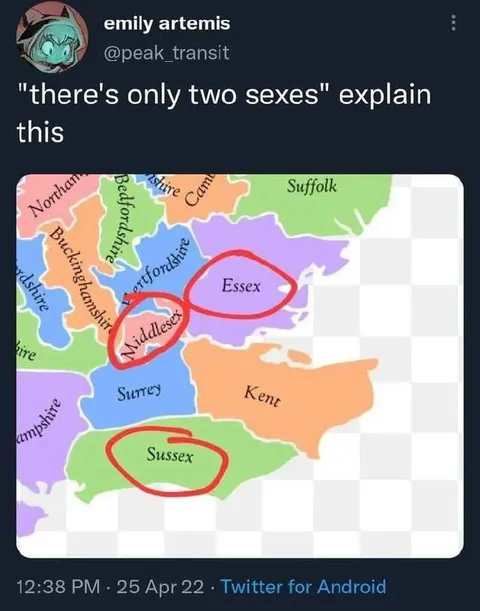 Only Two Sexes Map Joke
