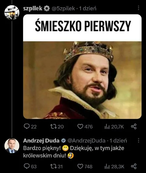 Śmieszko Pierwszy królewski dzień