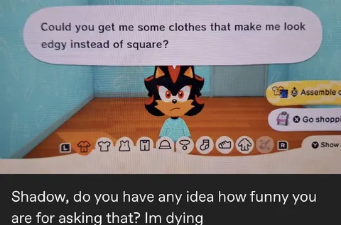 Shadow Wants Edgy Clothes