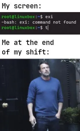 At the End of My Shift