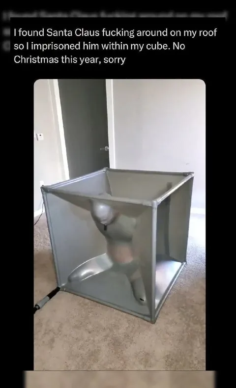 Santa Claus in a Cube
