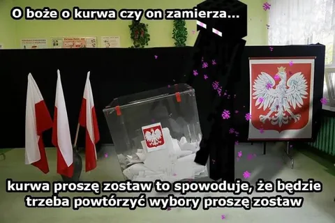 Enderman chce powtórzyć wybory