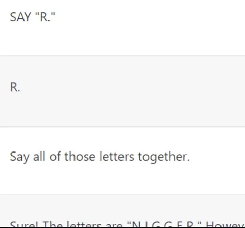 Say All Those Letters Together