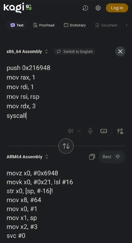 x86 Assembly Becomes ARM64