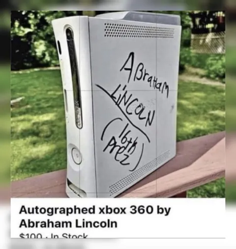 Abraham Lincoln Xbox Autograph