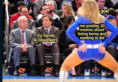 Posting Horny and Depressed Memes