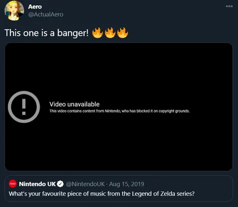 Nintendo Copyright Blocked Banger