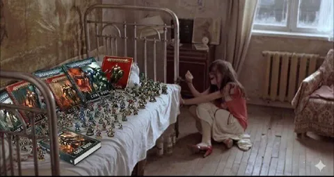 Girl Playing Warhammer Army