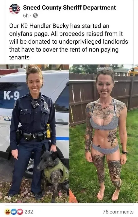 K9 Handler Becky OnlyFans
