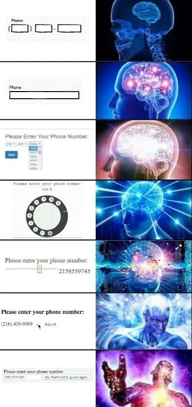 Entering a Phone Number Gets Cosmic