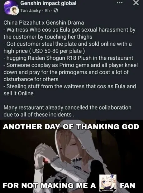 Thanking God Not Being a Genshin Fan